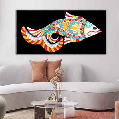 Madhubani Art Canvas Wall Painting