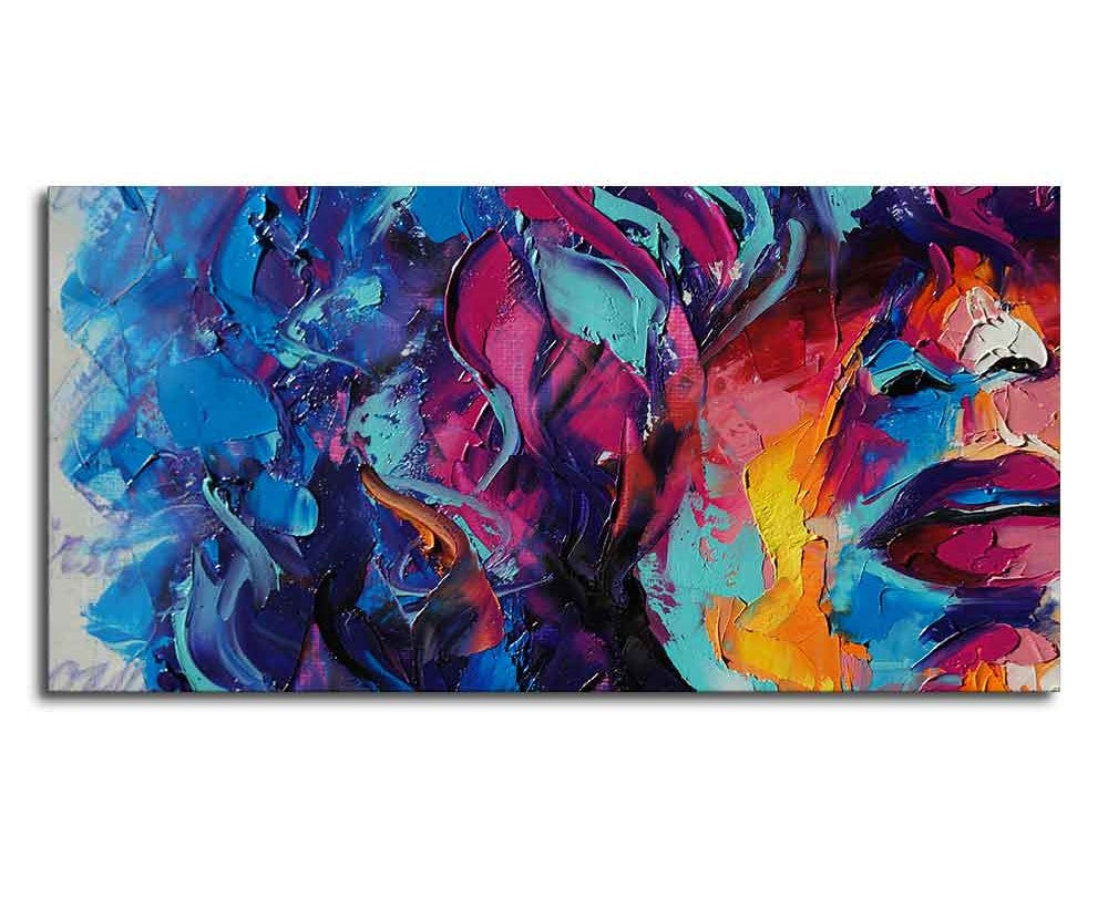 Beautiful Girl Abstract Art Canvas wall Painting