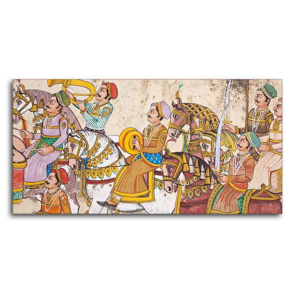 Madhubani Art Canvas Print Wall Painting
