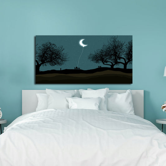 Night View Canvas Print Modern Wall Painting