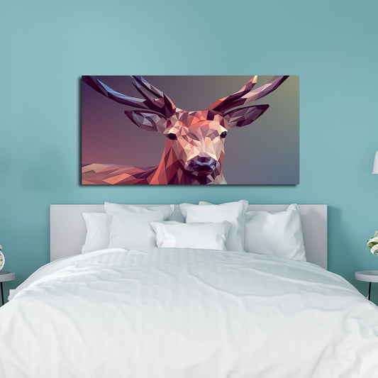 Deer Illustrations Canvas Print Modern Wall Painting