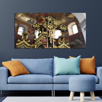 Jesus Cross Modern Canvas Wall Painting