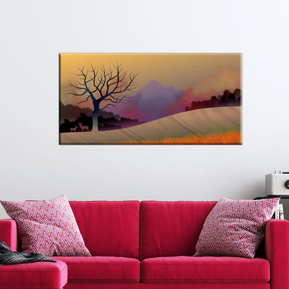 Abstract Tree Modern Canvas Wall Painting