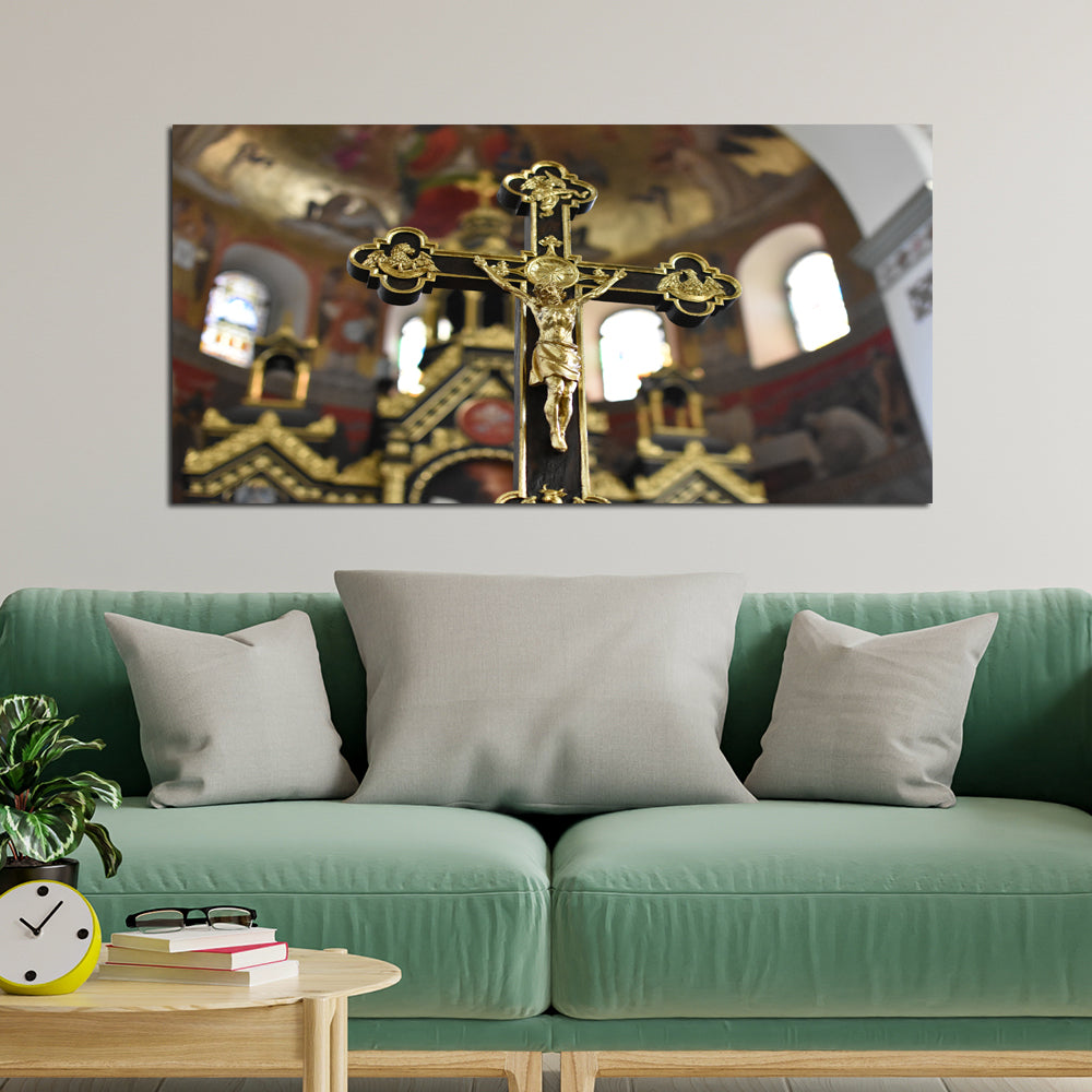 Jesus Cross Modern Canvas Wall Painting