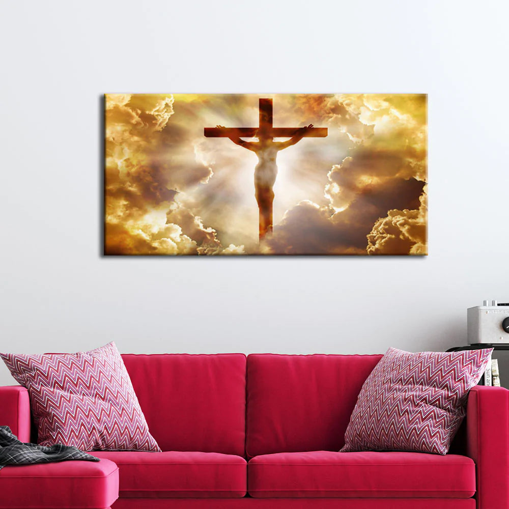 spiritual lord jesus on Cross wall Canvas