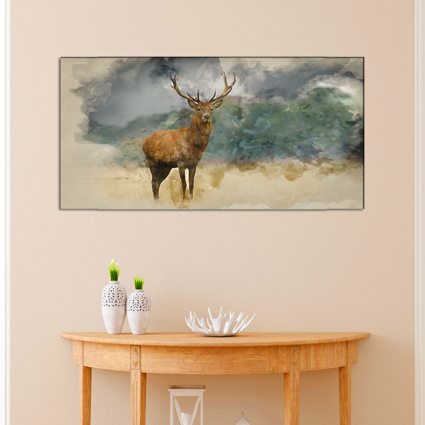 Beautiful Deer Animal Canvas Wall Painting