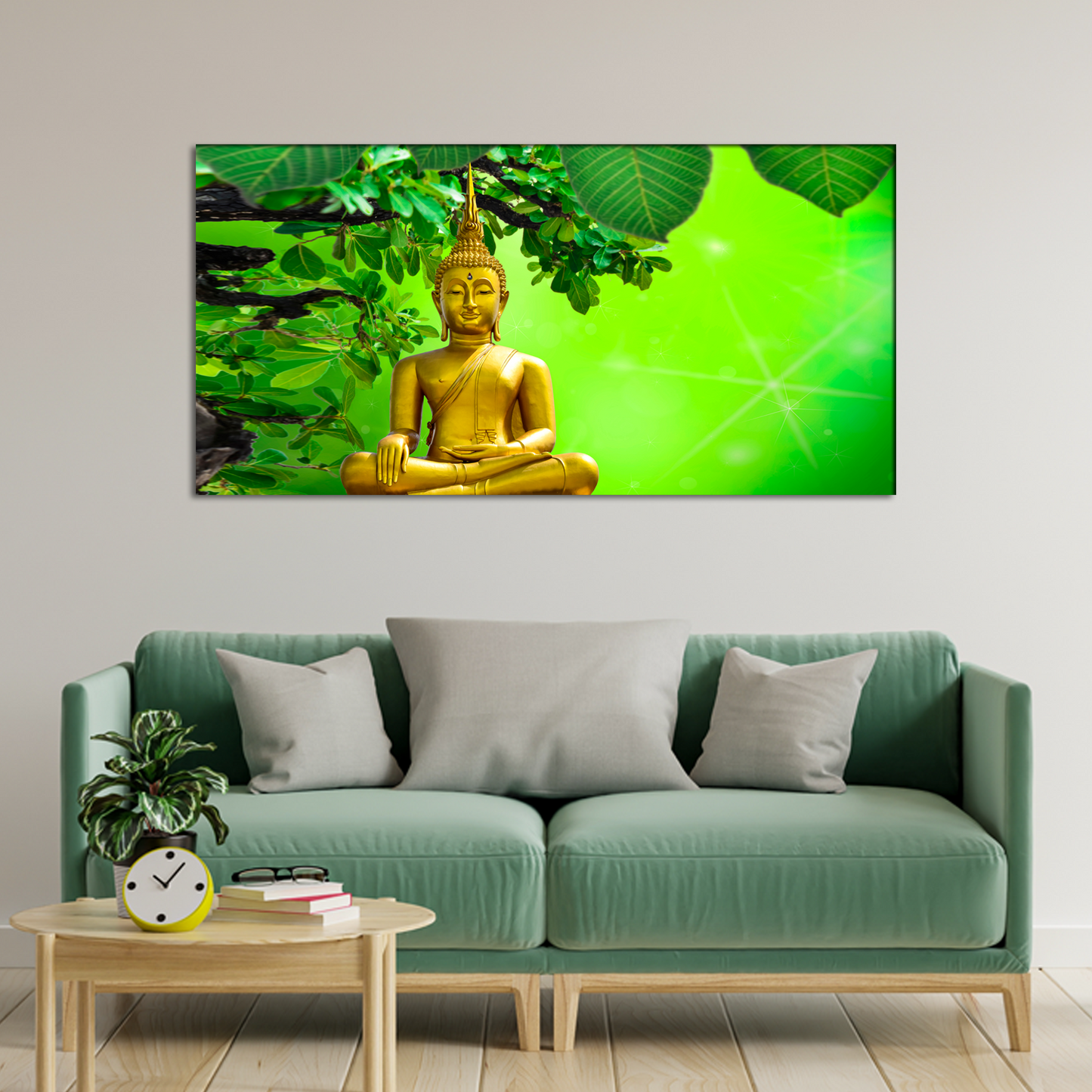 Beautiful Lord Buddha Religious Canvas Wall Painting