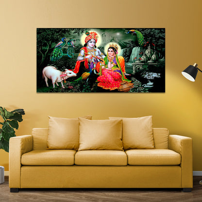 premium quality lord Radha Krishna Wall painting  