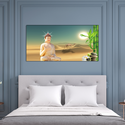 God Buddha Canvas Wall Painting