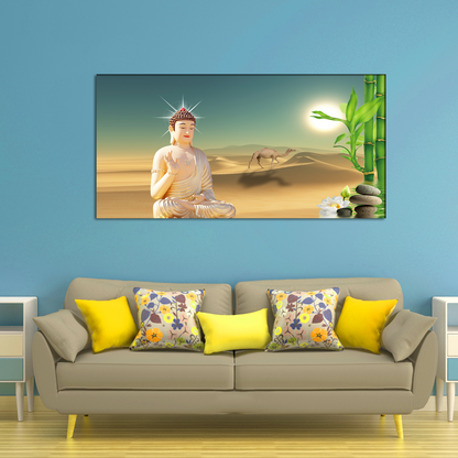 God Buddha Canvas Wall Painting