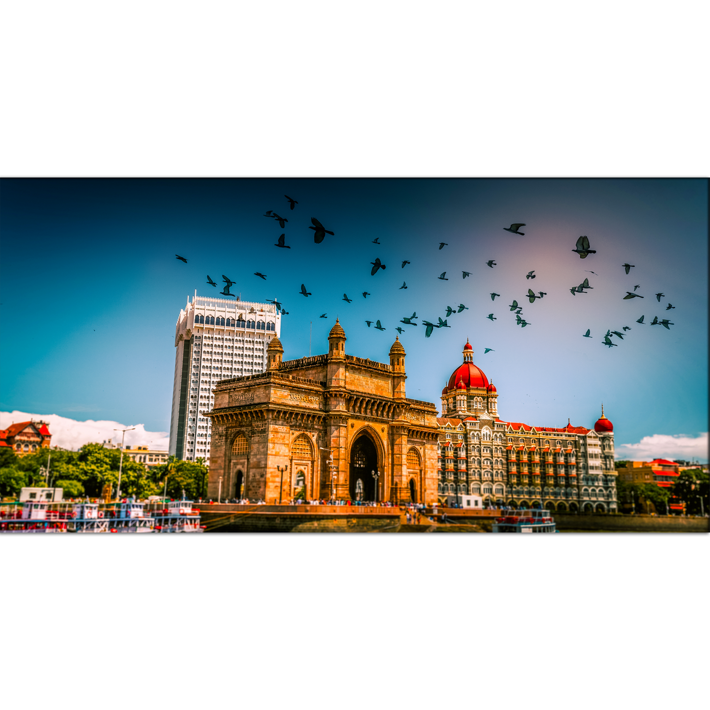 Gateway of India at Sunrise Canvas Print Wall Painting