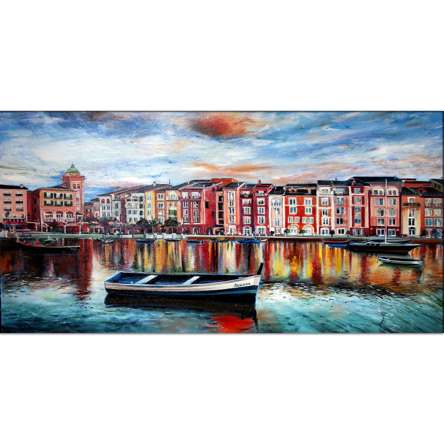Venice The Sunset Canvas Wall Painting