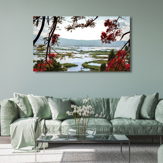 Loktak Lake Manipur Canvas Print Wall Painting