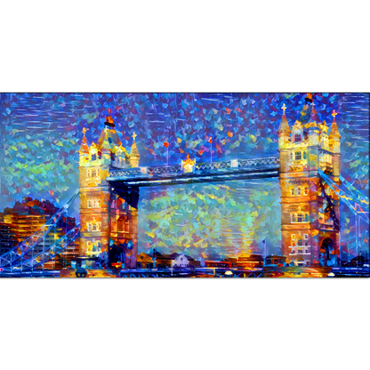 Tower Bridge Modern Art Canvas Print Wall Painting