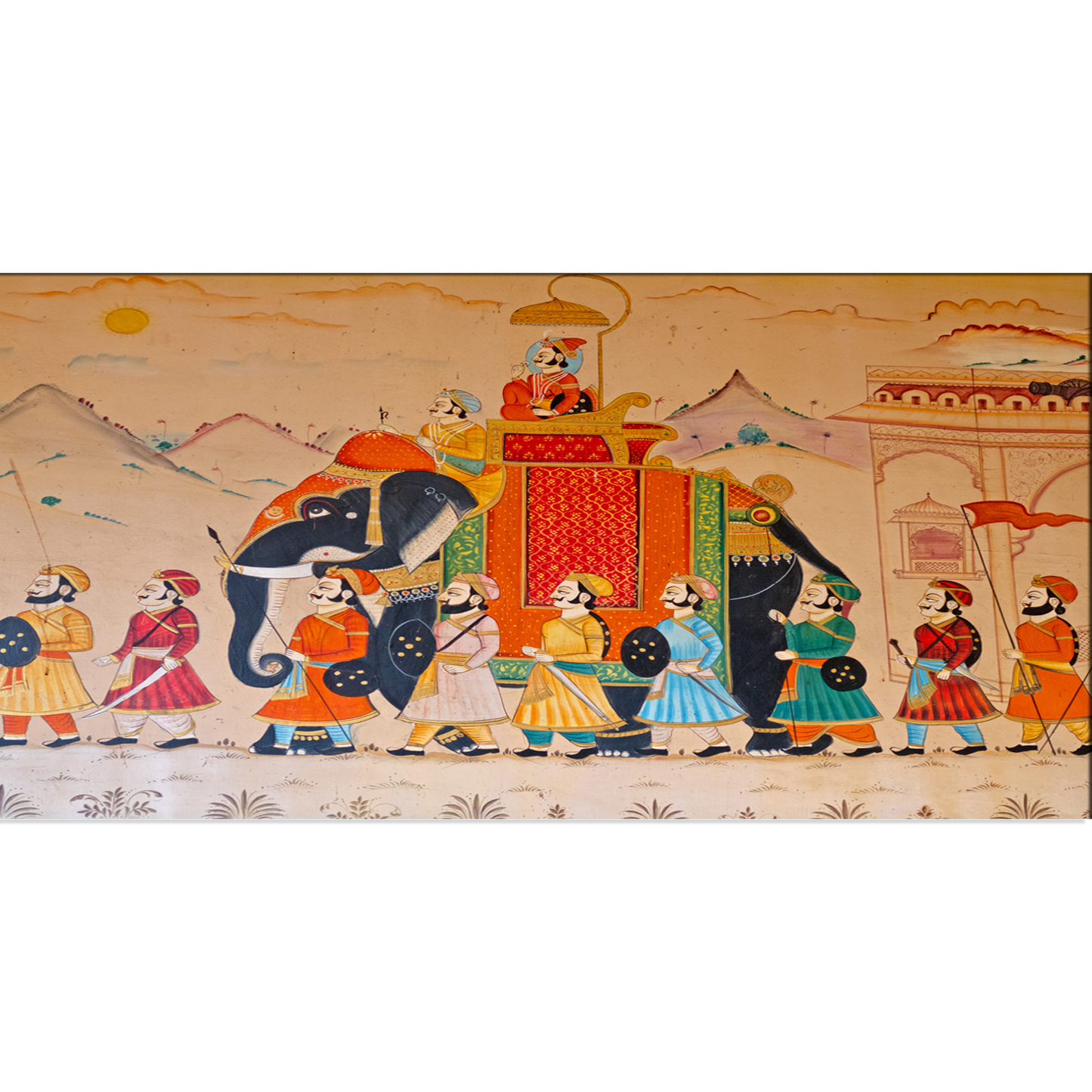 Traditional Indian Abstract Canvas Print Wall Painting