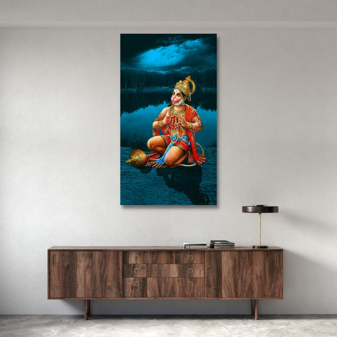 Lord Shri Hanuman ji Religious Canvas Print Wall Painting