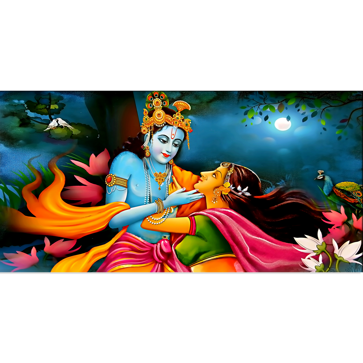 Radha krishna Canvas Print Wall Painting