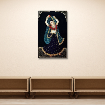 Rajasthani Traditional dancing women Canvas Print Wall Painting