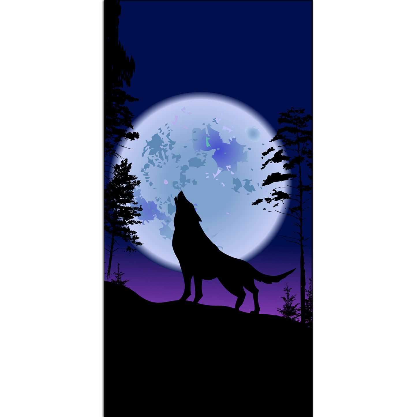 The Wolf Abstract Canvas Print Wall Painting