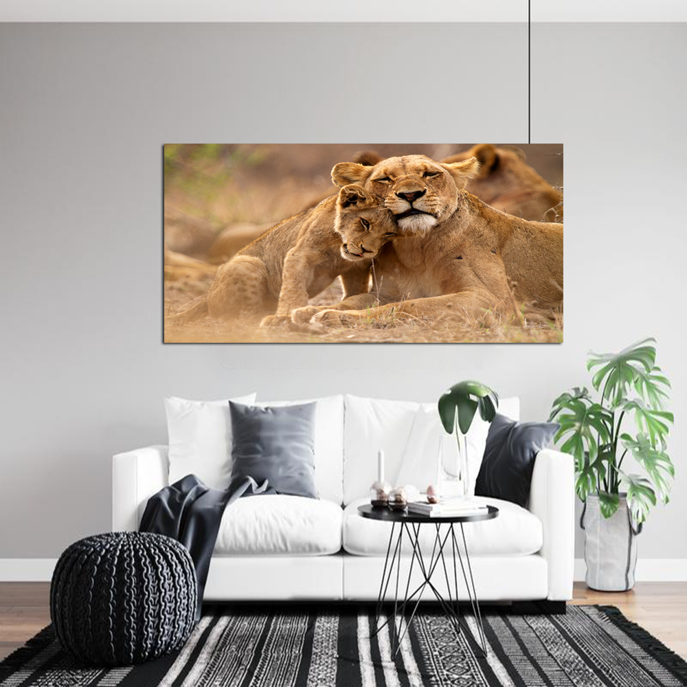 Lions Animal Canvas Wall Painting