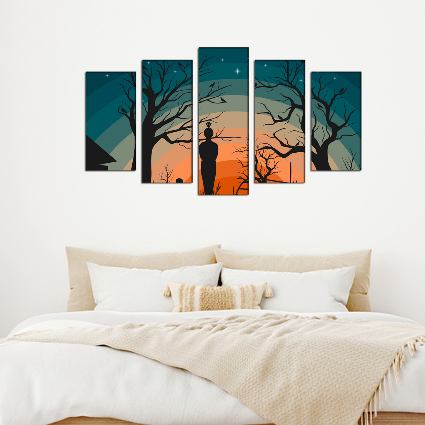 Tree Abstract MDF Wall Panel Painting