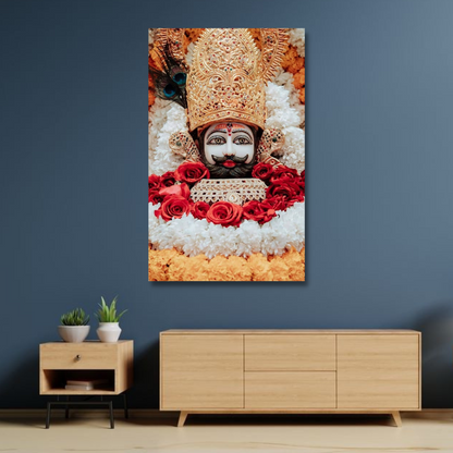 Lord Khatu Shyam ji Religious Canvas Print Wall Painting