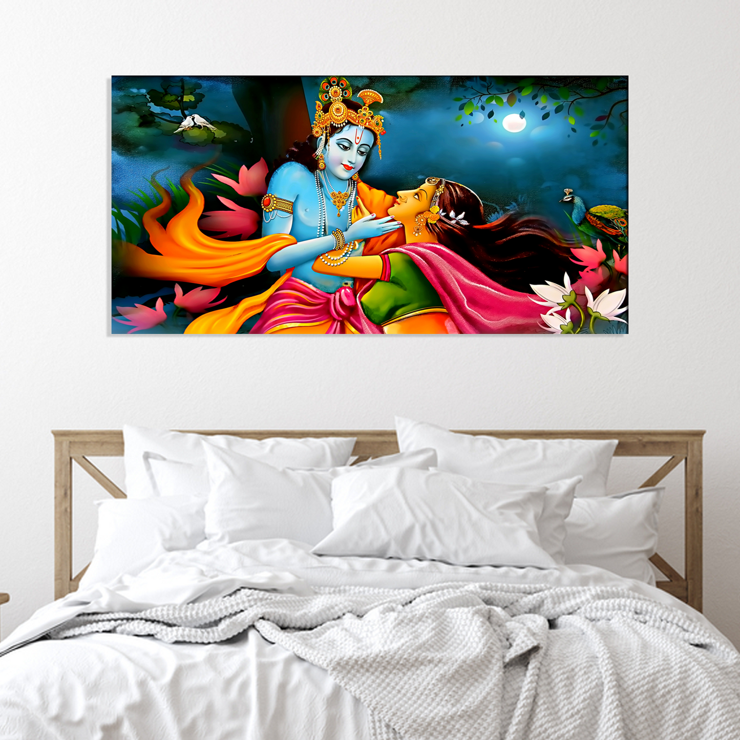 beautiful home decorative wall painting of radha krishna online