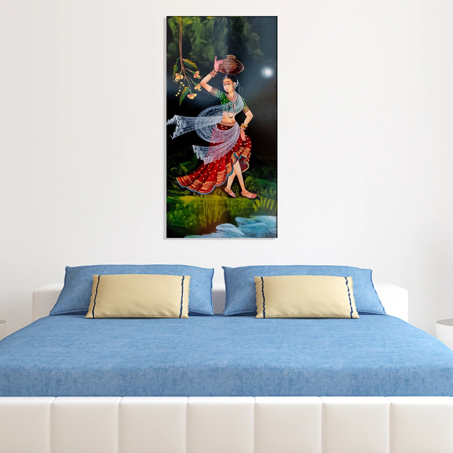 Traditional Indian Girl Canvas Print Wall Painting