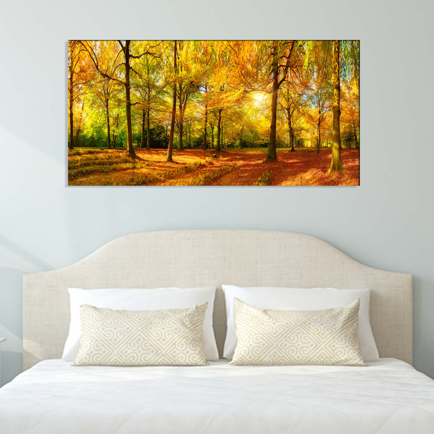 Forest at Sunny Day Canvas Print Wall Painting