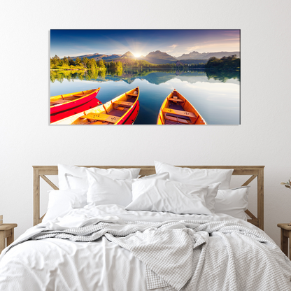 Mountain Lake Canvas Print Wall Painting