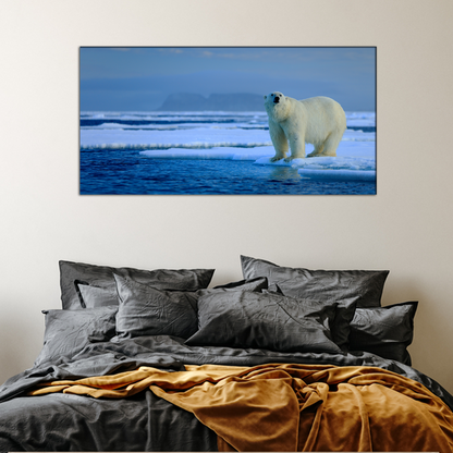 Big Polar Bear Animal Canvas Wall Painting