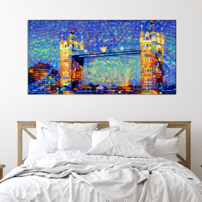 Tower Bridge Modern Art Canvas Print Wall Painting