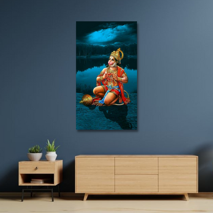 Lord Shri Hanuman ji Religious Canvas Print Wall Painting