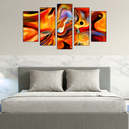 Abstract art In Music MDF Panel Painting