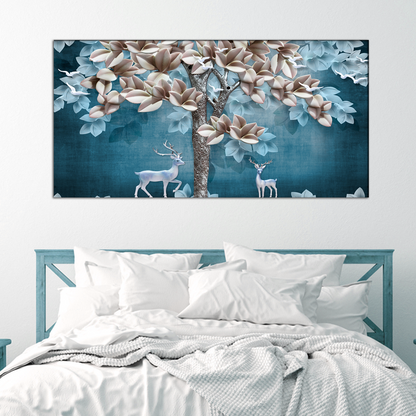 Leaf Tree Canvas Print Wall Painting