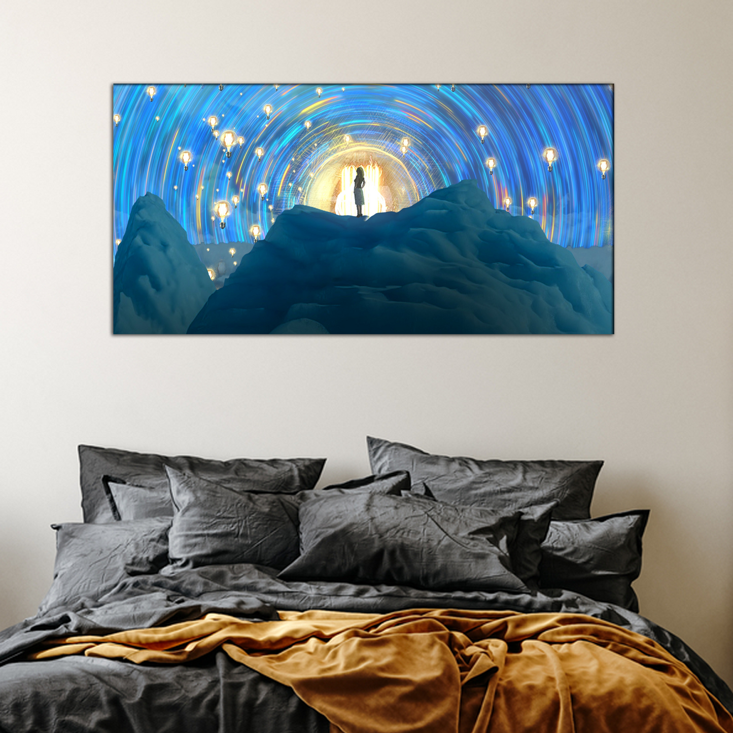 Abstract Dream Girl Canvas Print Wall Painting