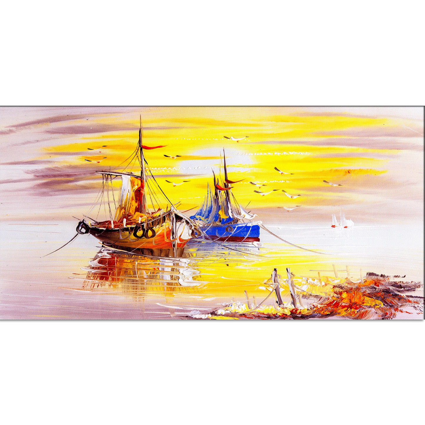 Abstract Seascape Print Wall Painting