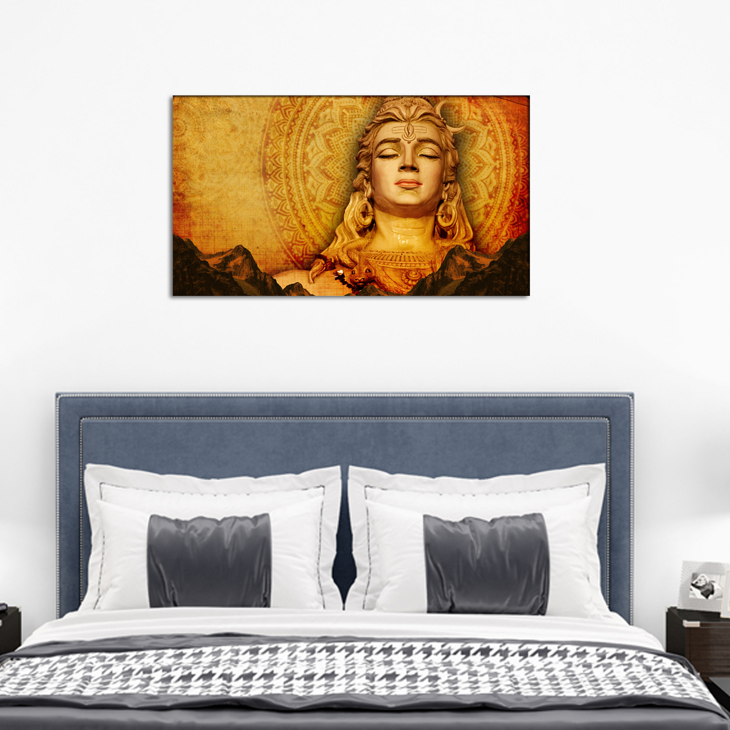 Lord Shiva Religious Canvas Print Wall Painting