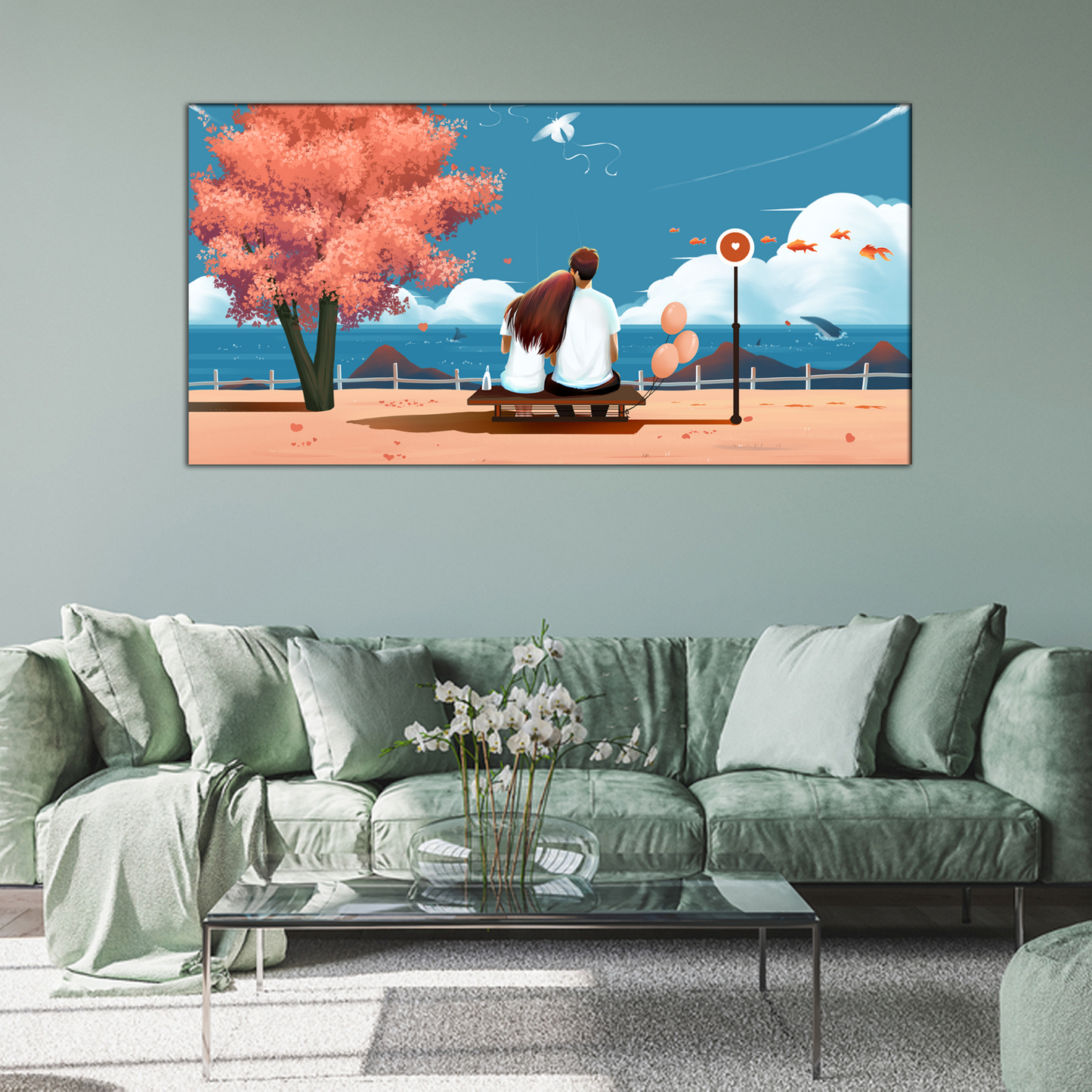 Couple Canvas Print Wall Painting