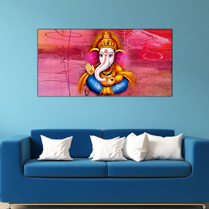 Beautiful Ganesha Canvas Print Wall Painting