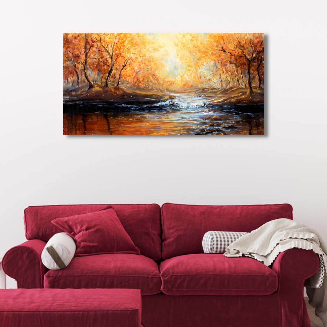 forest & river canvas for living room online