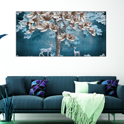 Leaf Tree Canvas Print Wall Painting