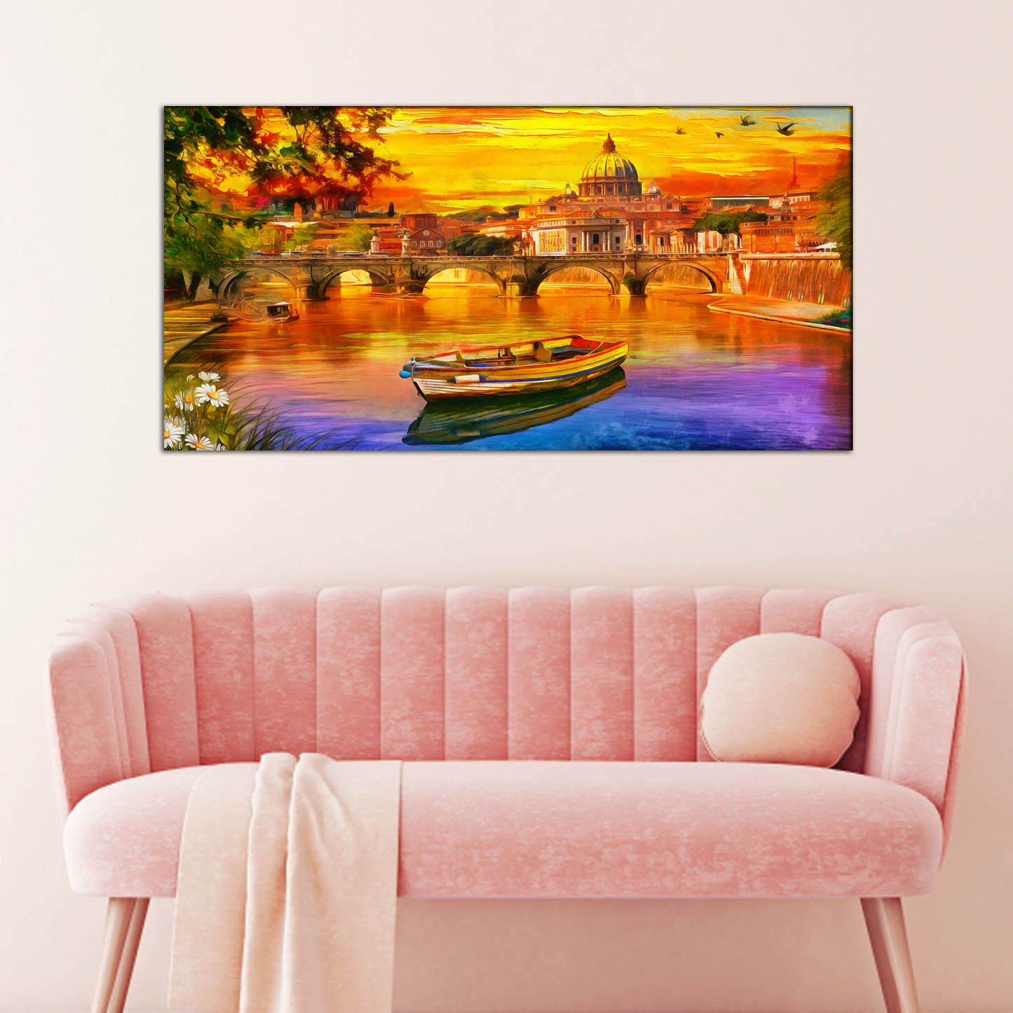 Sunset View Canvas Print Wall Painting
