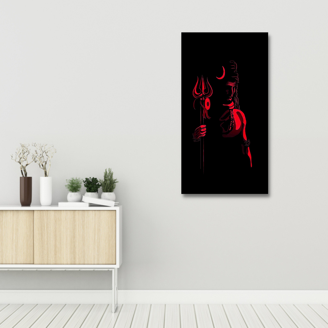 Lord Shiva Religious Canvas Print Wall Painting