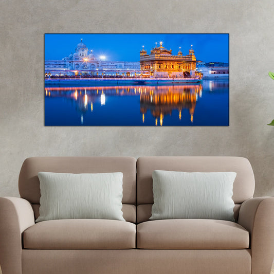 Harmandir Sahib And Golden Temple Sikh Canvas Wall Painting