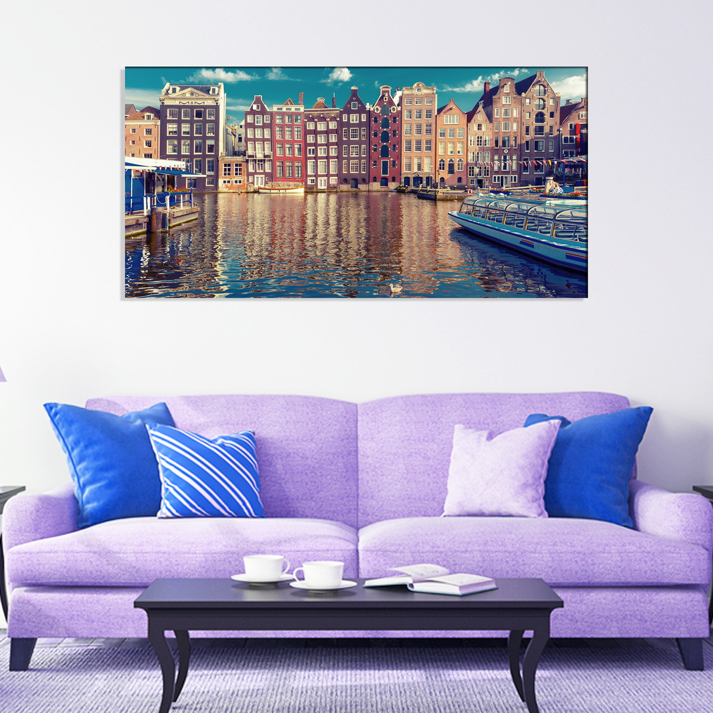 City Abstract Canvas Print Wall Painting