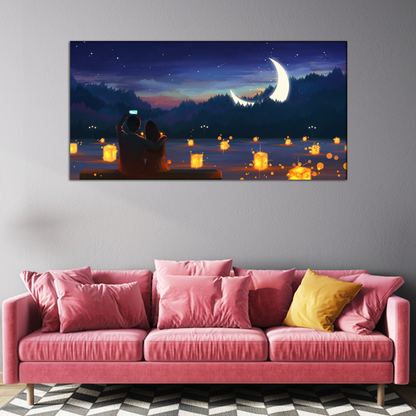 Couple Canvas Print Wall Painting