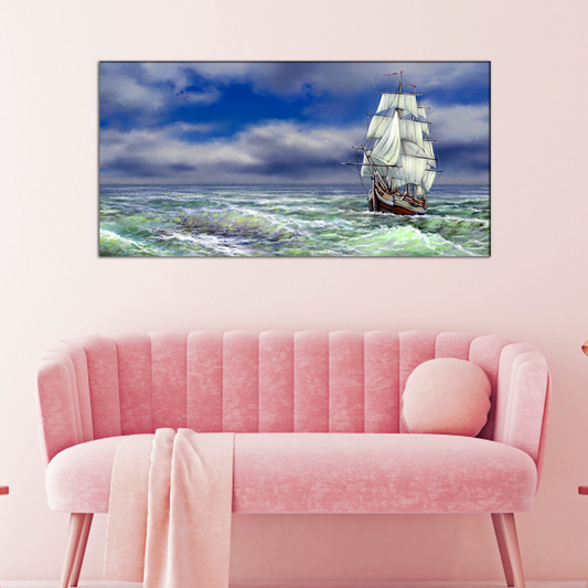 Abstract Ship Canvas Print Wall Painting