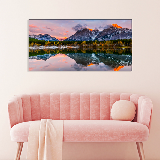 Beautiful Moutain Floating Canvas Print Wall Painting