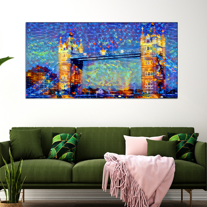 Tower Bridge Modern Art Canvas Print Wall Painting